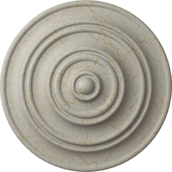 Ekena Millwork Classic Ceiling Medallion (Fits Canopies up to 4 1/8"), 13 1/4"OD x 1/2"P, Pot of Cream Crackle CM13CLPCC - main